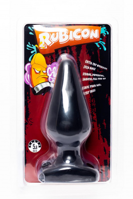 CN-101432577/ Анальная пробка большая Anal Plug Large Rubicon 5,8” (черная)