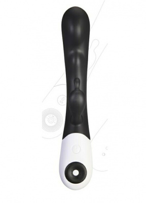SB-8117 Black/ Вибратор с клиторальной стимуляцией и подогревом «CAROLINE»