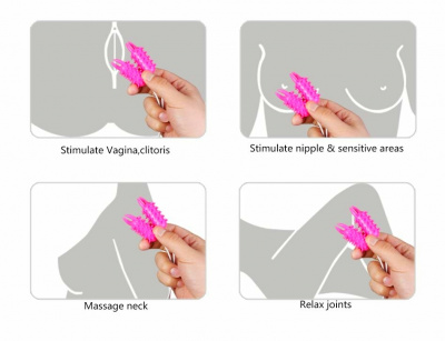 SB-8109 Pink/ Вибростимуляторы для сосков Dual Stimulating Vibrator (пара)