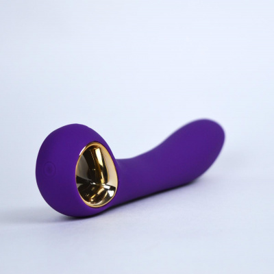 LA-50029 Purple/ LEALSO Вибратор перезаряжаемый  LICI MASSAGER,  L= 14 см, Ф= 3 см, силикон